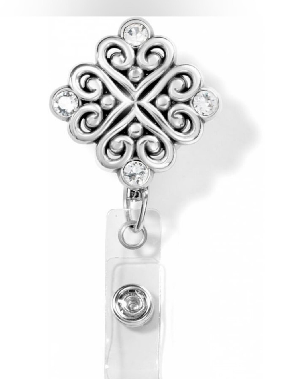 $58 Brighton "Alcazar Clip-On" Badge Clip! Still In Stores! Lanyard I.D Holder!